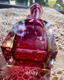 Cut crystal decanter with stopper