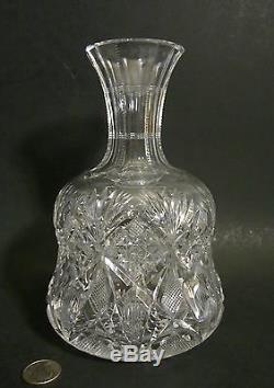 DORFLINGER RARE Antique American Brilliant Cut Glass MARLBORO Carafe Bottle ABP