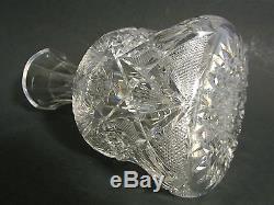 DORFLINGER RARE Antique American Brilliant Cut Glass MARLBORO Carafe Bottle ABP