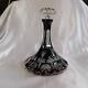 Dark Red Cut To Clear Ships Decanter # 22599