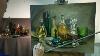 Dchung Paints 4 5 Three Decanters Three Bottles And A Goblet Still Life Oil Painting
