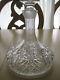 Diamond Cut Glass/crystal Cordial Ships Decanter Gorgeous