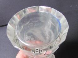 EDINBURGH CRYSTAL THISTLE VINTAGE 8¾ WHISKY DECANTER TOT GLASS STOPPER(Ref3700)