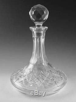 EDINBURGH Crystal SILHOUETTE Cut Ships Decanter 10