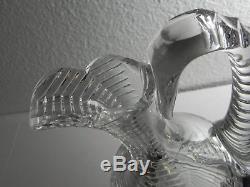 EXC! Large J. Hoare Ewer Pitcher Decanter American Brilliant Cut Glass, no stopper
