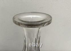 Early 19th century English blown and cut glass decanter with teardrop stopper