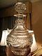 Early American Brilliant Period Cut Glass Ships Decanter Withdraped Pattern Exc