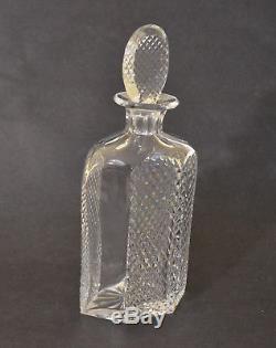 Early Signed Brierley Cut Glass Decanter With Flat Stopper