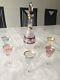 Ebeling & Reuss Marchioness Cut To Clear Crystal Colorful Wine Decanter Cordials