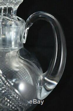 Edinburgh Crystal Thistle Claret Jug Decanter