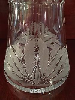 Edinburgh Crystal Thistle Cut 12 Wine Decanter with Stopper