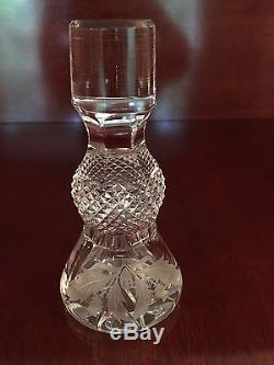 Edinburgh Crystal Thistle Cut 12 Wine Decanter with Stopper