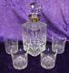 Edinburgh Crystal Whisky Decanter & Glass Set Star Of Edinburgh 1950s Rare