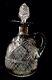 Edwardian Birmingham 1907 Solid Silver Mounted, Cut Glass Claret Jug & Stopper