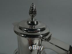 Edwardian Decanter Antique Barware English Sterling Silver & Cut Glass