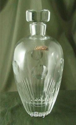 Ekenas Crystal Sweden Cut Glass Art Moderne MCM Decanter