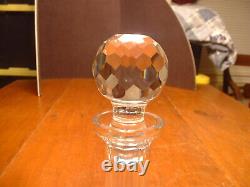 Elegant Signed Waterford Alana Cut Crystal Ships Decanter in Ex. Cond