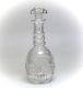 English Crystal Decanter 1st Half Of 20th Century Hand Cut & Polished Textured
