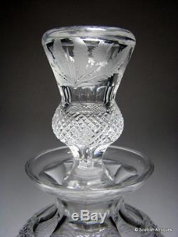 Engraved Edinburgh Crystal Decanter
