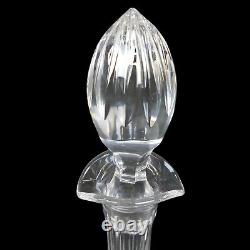 European Cut Crystal Rose & Diamond Bulbous 15.75 Decanter and Stopper BARWARE