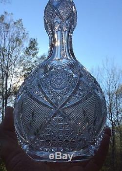 Exceptional 14 ABP Cut Glass Decanter