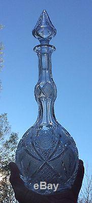 Exceptional 14 ABP Cut Glass Decanter