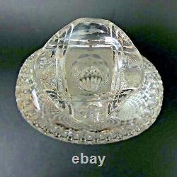 Exquisite Hobnail Cut Antique Crystal Decanter C. 1880