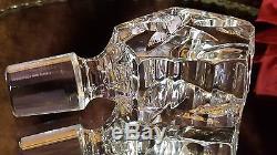 FAB Crystal DEEP CUT Glass TRIANGLE SHAPE Liquor Decanter SIGNED BLOCK POLAND