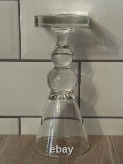 FINE GUNDERSON PAIRPOINT CUT CRYSTAL DECANTER WithSTOPPER AND 6 CORDIALS