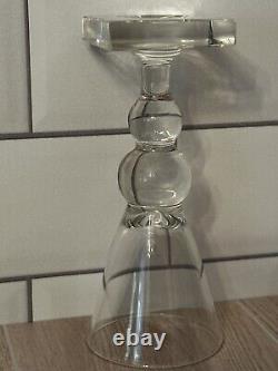 FINE GUNDERSON PAIRPOINT CUT CRYSTAL DECANTER WithSTOPPER AND 6 CORDIALS