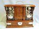 Fabulous Tantalus/decanter Cabinet With Glasses C1900/10