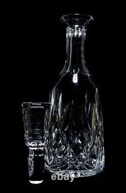 Fine WATERFORD Crystal Lismore Wine Decanter with Panel Cut Stopper
