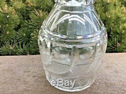 Flint Glass Early Cut Glass Decanter 1840-1865 Great Condition For 150+years Old