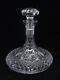 Galway Wedgwood Ships Decanter Cut Crystal Glass With Stopper Excellent