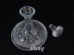 GALWAY Wedgwood Ships Decanter Cut Crystal Glass with Stopper Excellent