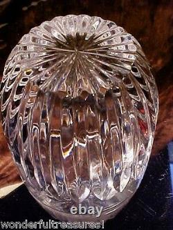GORGEOUS REALLY CLEAR Crystal CUT GLASS TUMBLE UP Carafe & Tumbler RARE