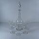 Gorgeous Vintage French Cut Crystal Cordial Decanter With Matching Glasses