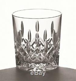 Galway Crystal Longford Whiskey Decanter Set, 4 DOF Tumblers & Wooden Tray