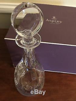 Genuine Asprey of London Crystal Cut Glass Decanter