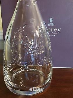 Genuine Asprey of London Crystal Cut Glass Decanter