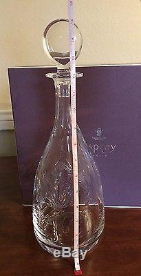 Genuine Asprey of London Crystal Cut Glass Decanter