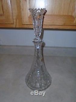 Genuine German Hand Cut Crystal Extra Large Stunning Decanter (20)