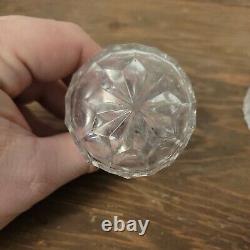 Genuine Lead Crystal Diamond Hand Cut Decanter West Germany Hofbauer Byrdes