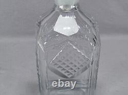 Georgian Anglo Irish Cut Diamonds Panels & Lines Spirits Decanter Circa 1810