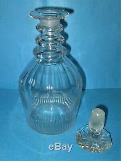 Georgian Cut Glass 3-ring Decanter, Circa 1820