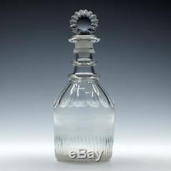 Georgian Cut Glass Shoulder Decanter c1815