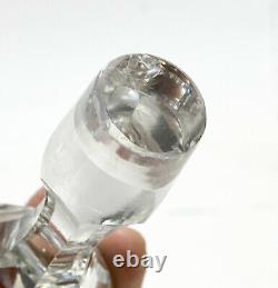 German 800 Silver and Clear Cut Crystal Glass Decanter, circa 1920
