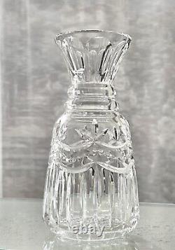 Glass Carafe Cut Glass Water Decanter Bedside Carafe Vintage Clear Cut Glass