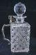 Gorgeous Abp Brilliant Cut Glass Whiskey Decanter Silver Locked Tantalus