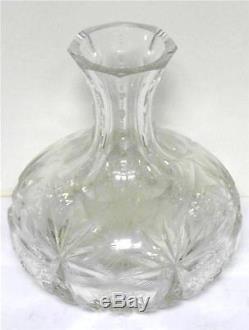 Gorgeous Antique American Brilliant Cut Glass Vase / Decanter